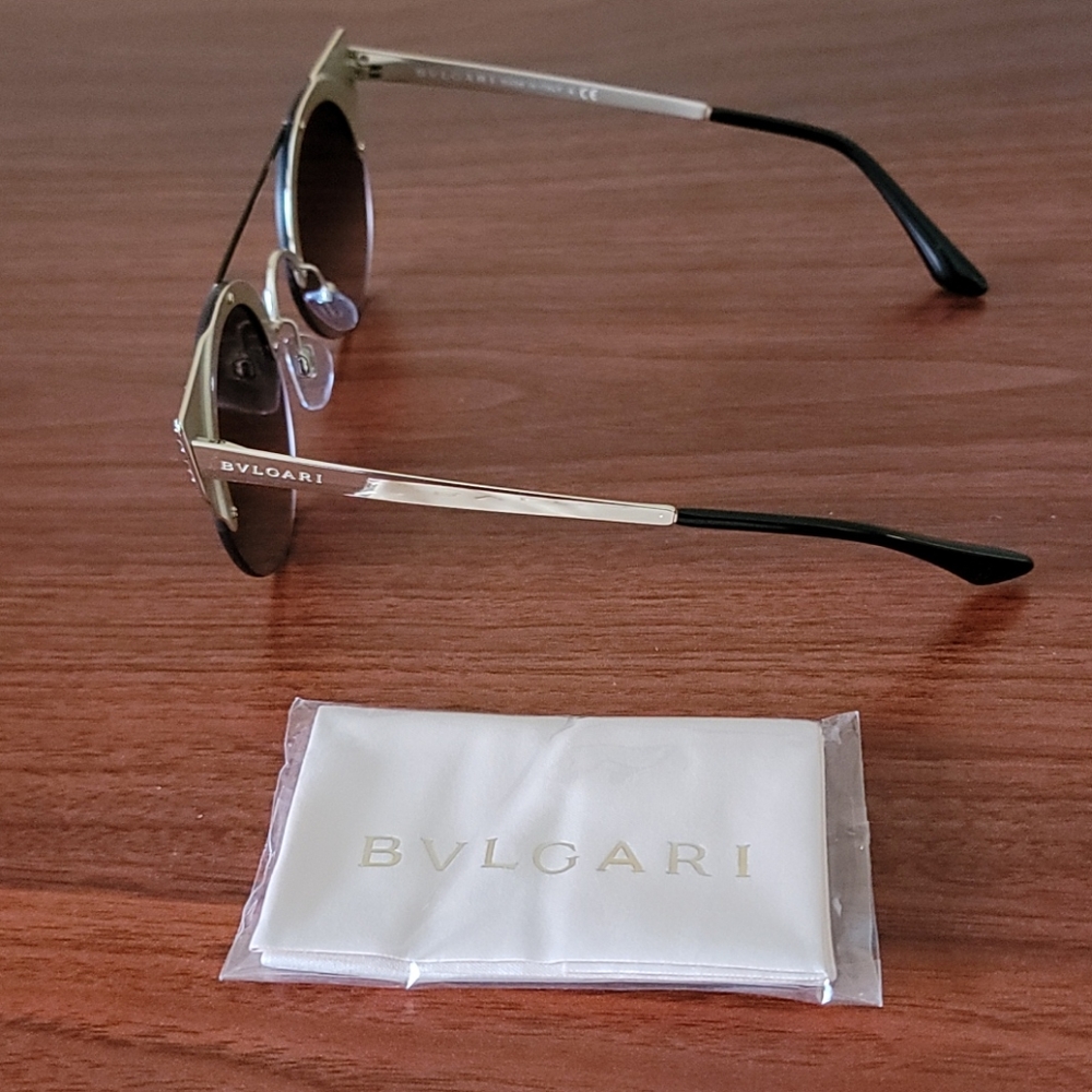 💙2xHP💙Bvlgari 54mm Cat Eye Rnd Gradient Sunglasses - Picture 10 of 16